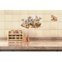 Plain Ivory 15cmx x 15cm Wall & Floor Tile