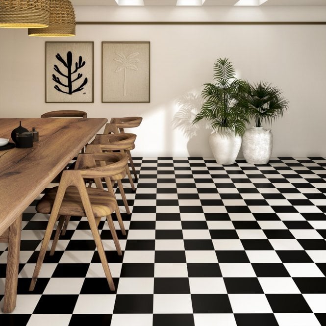 El Barco Plaka Black 20cm x 20cm Wall and Floor Tile