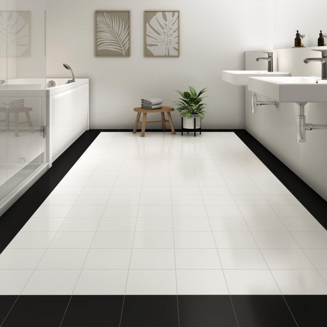 El Barco Plaka White 20cm x 20cm Wall and Floor Tile