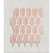 Plume Blush Pink 30.5cm x 26.9cm (1.5cm x 11.5cm) Mosaic Tile