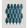 Plume Verdi Blue 30.5cm x 26.9cm (1.5cm x 11.5cm) Mosaic Tile