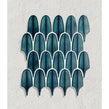 Plume Verdi Blue 30.5cm x 26.9cm (1.5cm x 11.5cm) Mosaic Tile