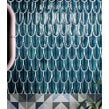 Plume Verdi Blue 30.5cm x 26.9cm (1.5cm x 11.5cm) Mosaic Tile