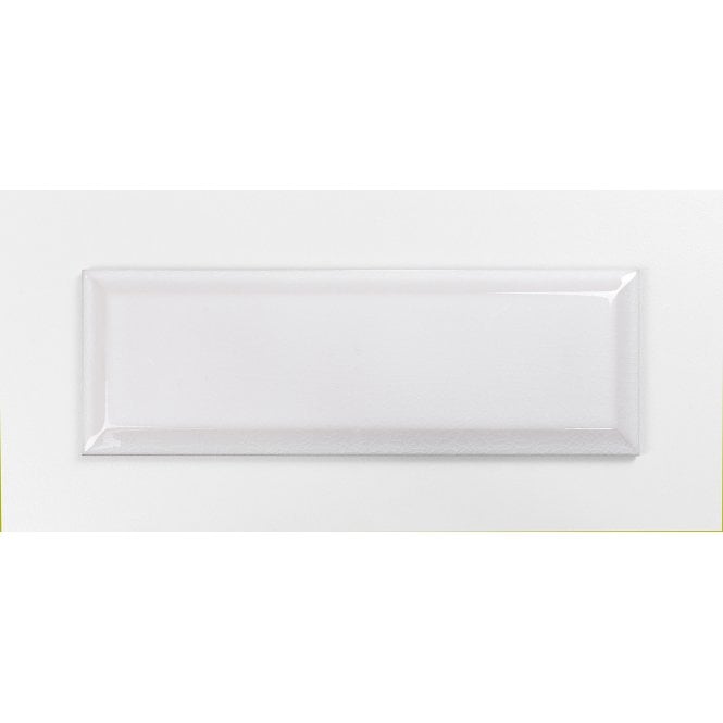 Plush Metro Crackle Ice White 7.5cm x 22.5cm Wall Tile