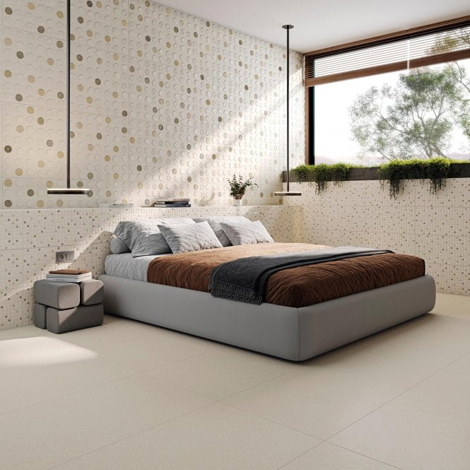 Vives Points Pearl Multicolour 30cm x 60cm Wall and Floor Tile