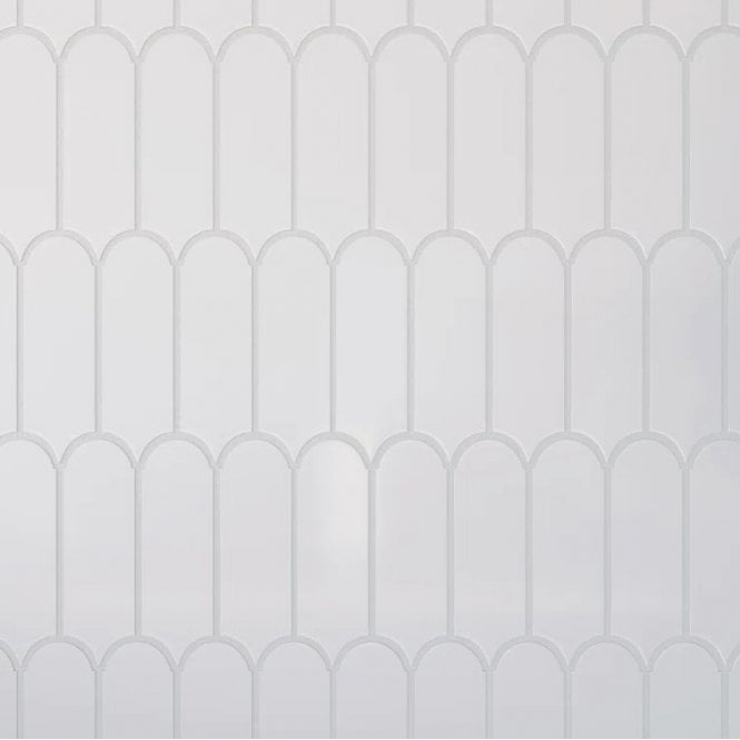 Popsicle White Matt 7.2cm x 19.5cm Wall Tile