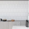 Popsicle White Matt 7.2cm x 19.5cm Wall Tile