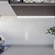 Popsicle White Matt 7.2cm x 19.5cm Wall Tile