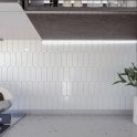 Popsicle White Matt 7.2cm x 19.5cm Wall Tile