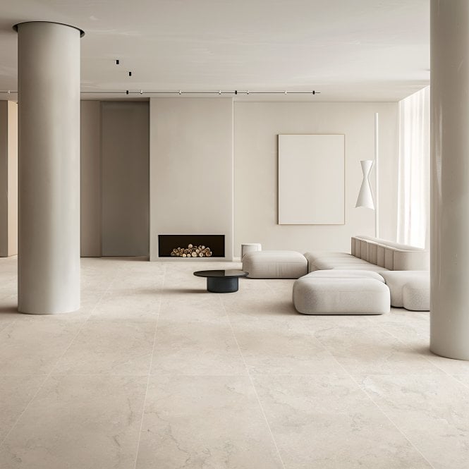 Portland Stone Sand 90cm x 90cm Wall and Floor Tile