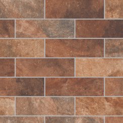Porto Brick Red 6cm x 25cm Wall and Floor Tile