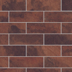 Porto Brick Umber 6cm x 25cm Wall and Floor Tile