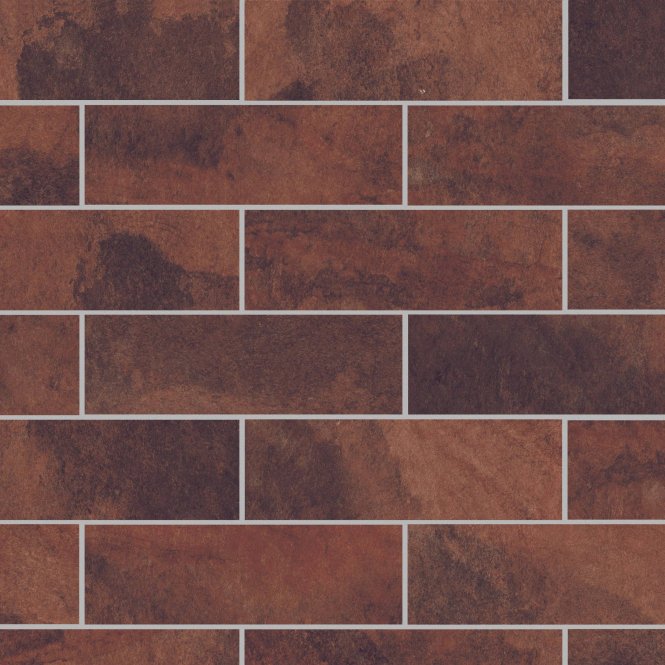 Porto Brick Umber 6cm x 25cm Wall and Floor Tile