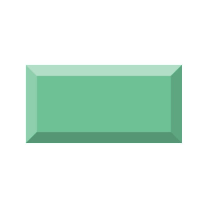Vives Premium Metro Brick Gloss Mint Green 10cm x 20cm Wall Tile