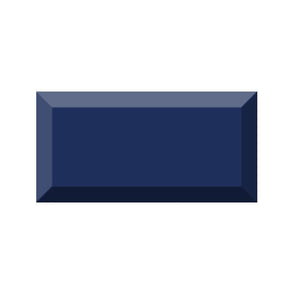 Vives Premium Metro Brick Gloss Royal Blue 10cm x 20cm Wall Tile