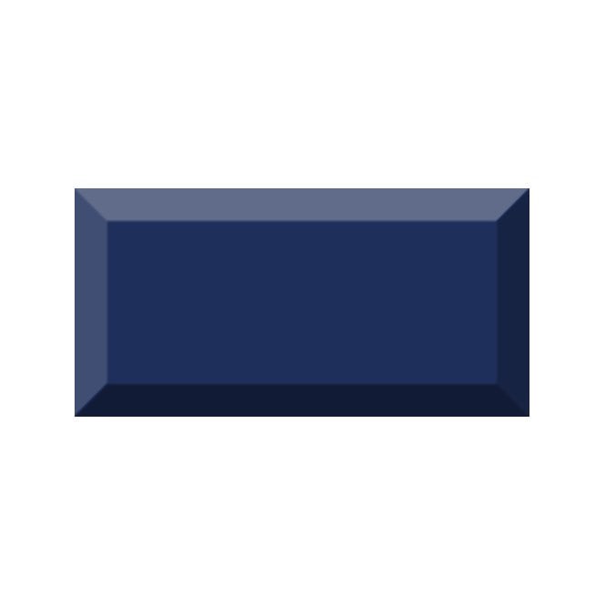 Vives Premium Metro Brick Gloss Royal Blue 10cm x 20cm Wall Tile