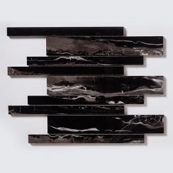 Premium Nero Marquina Bar 30cm x 30cm Wall and Floor Tile