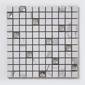 Premium Statuario Jewel 30cm x 30cm Wall and Floor Tile