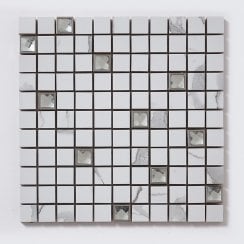 Premium Statuario Jewel 30cm x 30cm Wall and Floor Tile