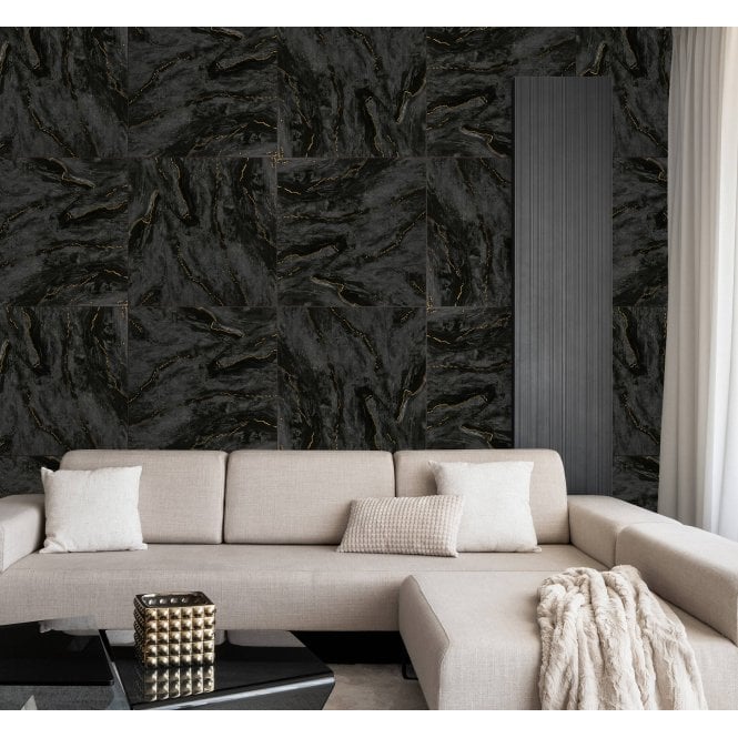 Prestige Black Gold 60cm x 60cm Wall & Floor Tile