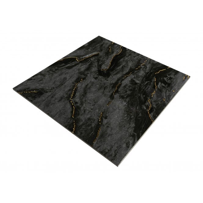Prestige Black Gold 60cm x 60cm Wall & Floor Tile