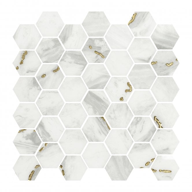 Prestige Bone Gold 32.4cm x 33.2cm Mosaic Tile