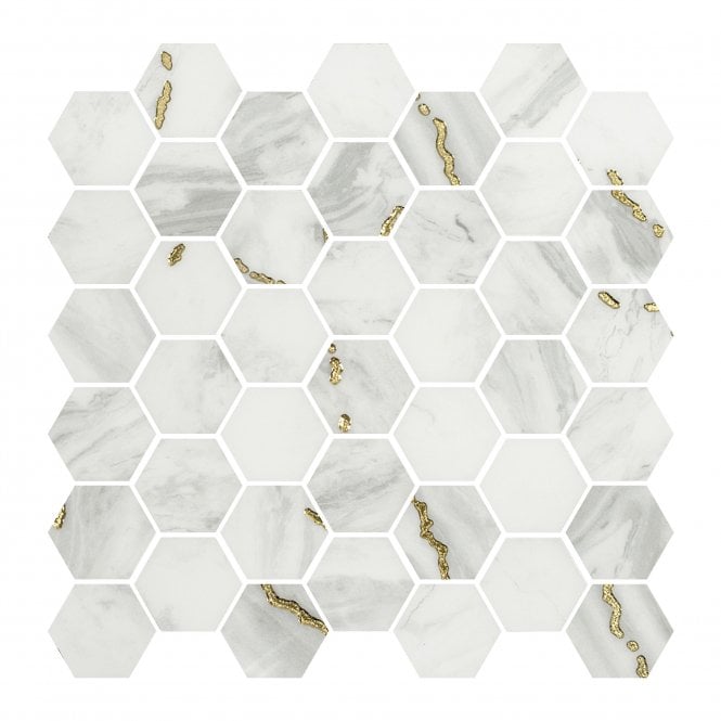 Prestige Bone Gold 32.4cm x 33.2cm Mosaic Tile