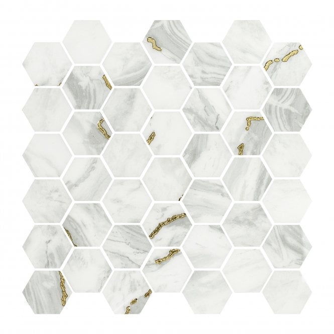Prestige Bone Gold 32.4cm x 33.2cm Mosaic Tile