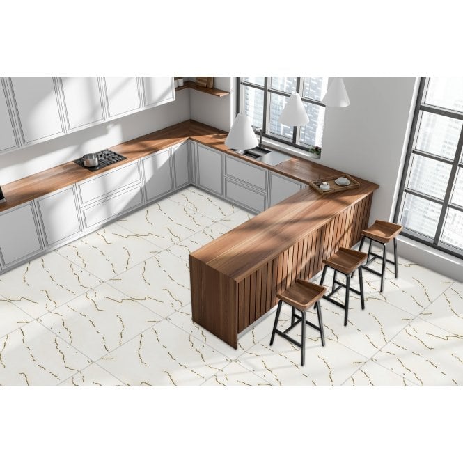 Prestige Bone Gold 60cm x 60cm Wall & Floor Tile