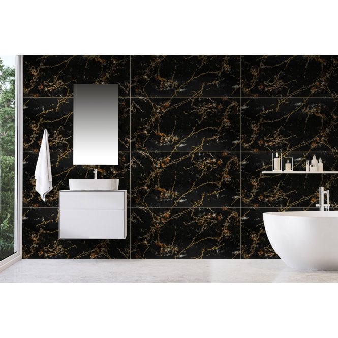 Prestige Golden Black 60cm x 120cm Wall & Floor Tile