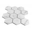 Prestige Hexagon Lux Carrara Mosaic (7.3cm x 7.3cm) 26.7cm x 27.8cm Wall & Floor Tile