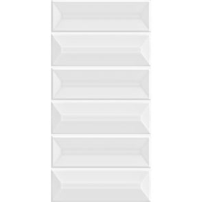 Prisma White Glossy 15cm x 30cm Wall Tile