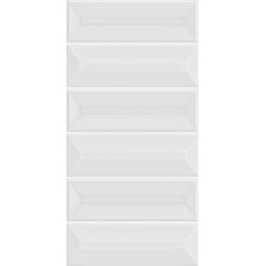Prisma White Matt 15cm x 30cm Wall Tile