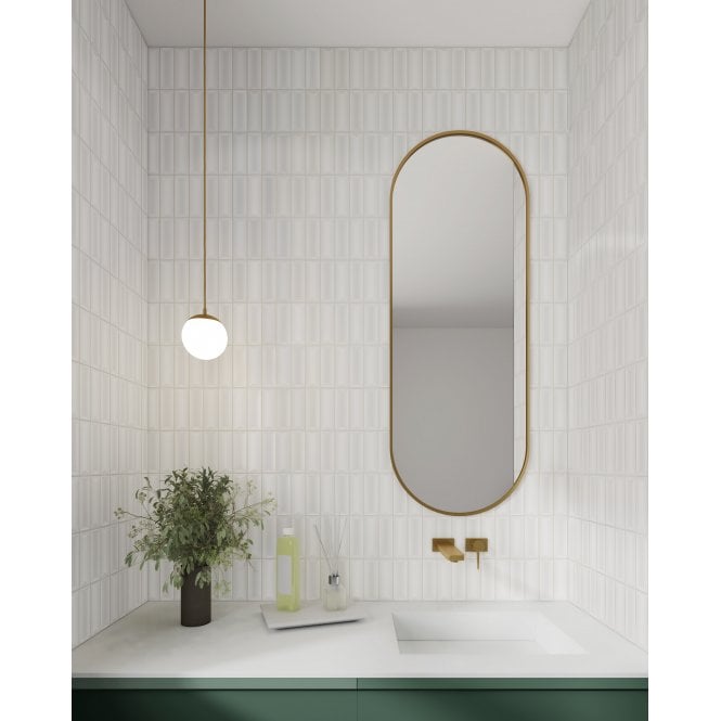 Prisma White Matt 15cm x 30cm Wall Tile