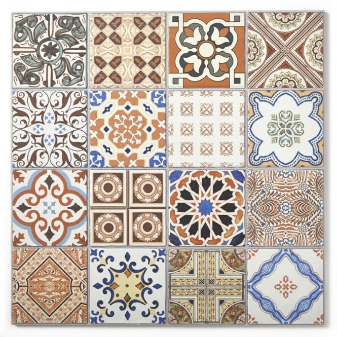 Realonda Provenza Decor 44.2cm x 44.2cm Wall and Floor Tile