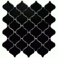 Provenzale Black Gloss Mosaic 30cm x 30cm Mosaic Tile