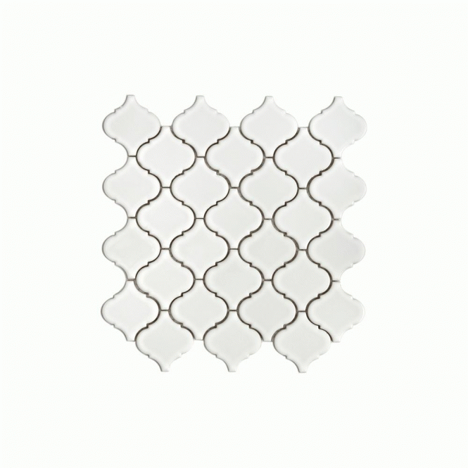 Provenzale White Gloss Mosaic 30cm x 30cm Mosaic Tile