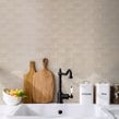 British Ceramic Tile Puddle Glaze Cottage Ivory 5cm x 15cm Wall Tile