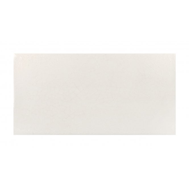 British Ceramic Tile Puddle Glaze Cottage Ivory 7.5cm x 15cm Wall Tile