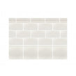 British Ceramic Tile Puddle Glaze Cottage Ivory 7.5cm x 15cm Wall Tile