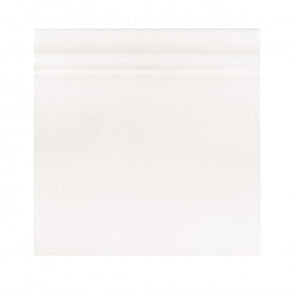 British Ceramic Tile Puddle Glaze Cotton White 15cm x 15cm Skirting Tile