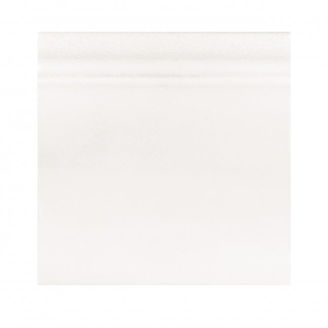 British Ceramic Tile Puddle Glaze Cotton White 15cm x 15cm Skirting Tile