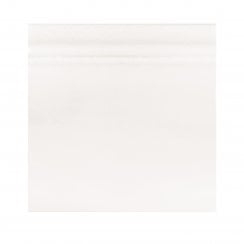 British Ceramic Tile Puddle Glaze Cotton White 15cm x 15cm Skirting Tile