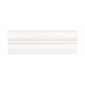 British Ceramic Tile Puddle Glaze Cotton White 5cm x 15cm Border Tile