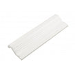 British Ceramic Tile Puddle Glaze Cotton White 5cm x 15cm Border Tile