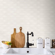 British Ceramic Tile Puddle Glaze Cotton White 5cm x 15cm Wall Tile