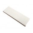 British Ceramic Tile Puddle Glaze Cotton White 5cm x 15cm Wall Tile