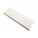British Ceramic Tile Puddle Glaze Cotton White 5cm x 15cm Wall Tile