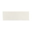 British Ceramic Tile Puddle Glaze Cotton White 5cm x 15cm Wall Tile