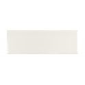 British Ceramic Tile Puddle Glaze Cotton White 5cm x 15cm Wall Tile